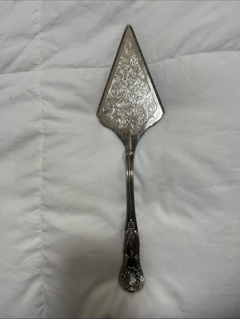 Vintage Silver Ornate Cake Server
